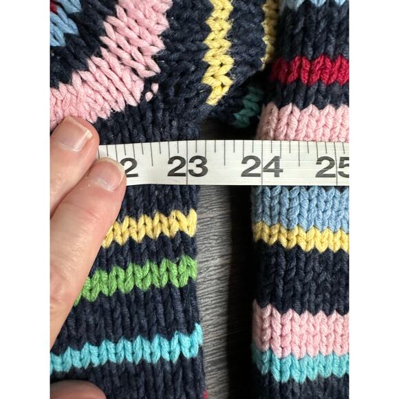 Liz Claiborne button-up cardigan with multi-color horizontal stripes - Picture 8 of 8